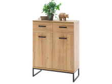 Schuhschrank >Torrent< in Grandson Oak Nachbildung - 81x104x38cm (BxHxT)