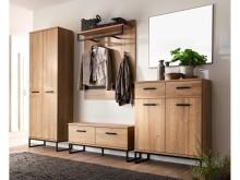 Schuhschrank >Torrent< in Grandson Oak Nachbildung - 81x104x38cm (BxHxT)