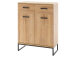 Garderoben-Set >Torrent< in Grandson Oak Nachbildung - 191x196x38cm (BxHxT)