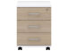 Rollcontainer >Hamburg I< in Sonoma-Eiche - 42,5x55x50cm (BxHxT)