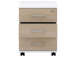 Rollcontainer >Hamburg I< in Sonoma-Eiche - 42,5x55x50cm (BxHxT)