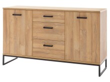 Sideboard >Torrent< in Grandson Oak Nachbildung - 151x88x44cm (BxHxT)