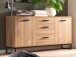 Sideboard >Torrent< in Grandson Oak Nachbildung - 151x88x44cm (BxHxT)