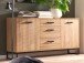 Sideboard >Torrent< in Grandson Oak Nachbildung - 151x88x44cm (BxHxT)
