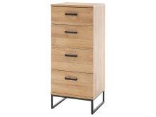 Kommode >Torrent< in Grandson Oak Nachbildung - 50x116x44cm (BxHxT)