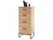 Kommode >Torrent< in Grandson Oak Nachbildung - 50x116x44cm (BxHxT)