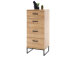 Kommode >Torrent< in Grandson Oak Nachbildung - 50x116x44cm (BxHxT)