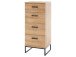 Kommode >Torrent< in Grandson Oak Nachbildung - 50x116x44cm (BxHxT)