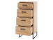 Kommode >Torrent< in Grandson Oak Nachbildung - 50x116x44cm (BxHxT)