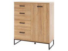 Kommode >Torrent< in Grandson Oak Nachbildung - 101x116x44cm (BxHxT)