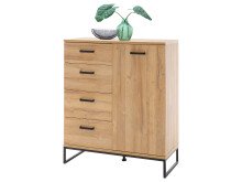 Kommode >Torrent< in Grandson Oak Nachbildung - 101x116x44cm (BxHxT)