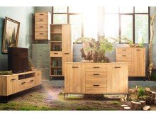 Schränke >Torrent< in Grandson Oak Nachbildung - 76x196x38cm (BxHxT)