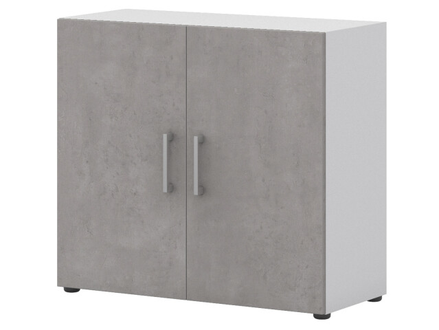 Aktenschrank >Hamburg I< in Weiß - 80x72x33,5cm (BxHxT)