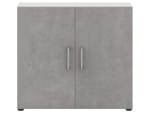 Aktenschrank >Hamburg I< in Weiß - 80x72x33,5cm (BxHxT)