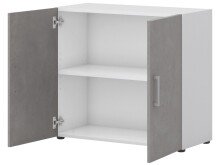 Aktenschrank >Hamburg I< in Weiß - 80x72x33,5cm (BxHxT)