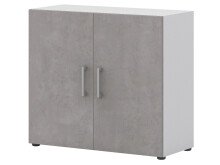 Aktenschrank >Hamburg I< in Weiß - 80x72x33,5cm (BxHxT)