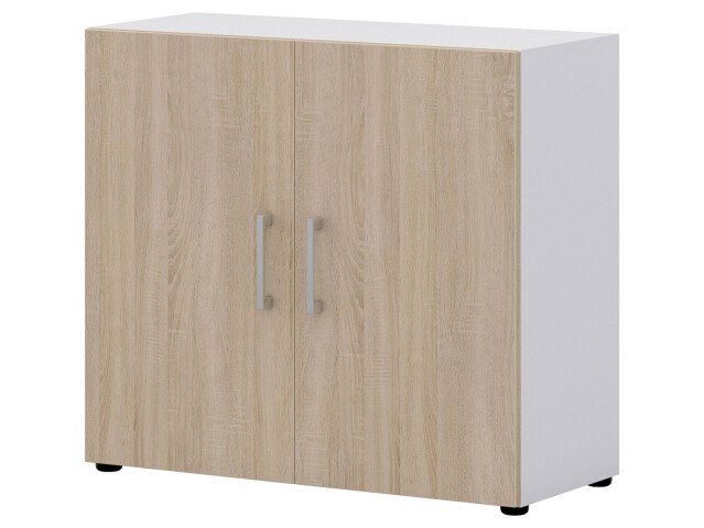 Aktenschrank >Hamburg I< in Weiß - 80x72x33,5cm (BxHxT)