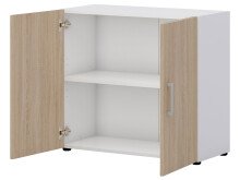 Aktenschrank >Hamburg I< in Weiß - 80x72x33,5cm (BxHxT)