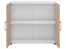Aktenschrank >Hamburg I< in Weiß - 80x72x33,5cm (BxHxT)