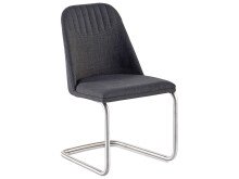 Esszimmerstuhl >Everett I< (2-er Set) in grau aus Metall