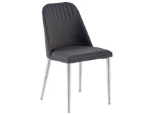 Esszimmerstuhl >Everett I< (2-er Set) in grau aus Metall - 45x85x55cm (BxHxT)