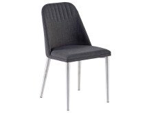 Esszimmerstuhl >Everett I< (2-er Set) in grau aus Metall - 45x85x55cm (BxHxT)