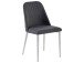 Esszimmerstuhl >Everett I< (2-er Set) in grau aus Metall - 45x85x55cm (BxHxT)