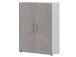 Aktenschrank >Hamburg II< in Weiß - 80x107,2x33,5cm (BxHxT)