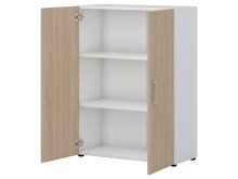 Aktenschrank >Hamburg II< in Sonoma-Eiche - 80x107,2x33,5cm (BxHxT)