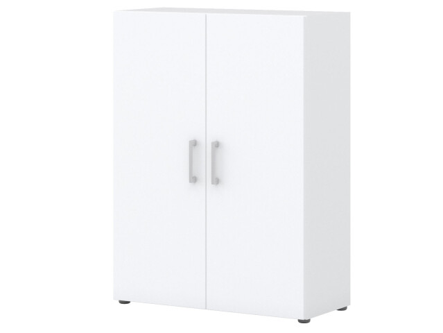 Aktenschrank >Hamburg II< in Weiß - 80x107,2x33,5cm (BxHxT)