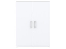 Aktenschrank >Hamburg II< in Weiß - 80x107,2x33,5cm (BxHxT)