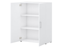 Aktenschrank >Hamburg II< in Weiß - 80x107,2x33,5cm (BxHxT)