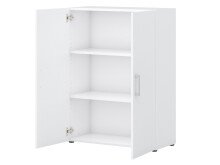Aktenschrank >Hamburg II< in Weiß - 80x107,2x33,5cm (BxHxT)
