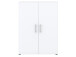 Aktenschrank >Hamburg II< in Weiß - 80x107,2x33,5cm (BxHxT)