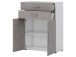 Aktenschrank >Hamburg III< in Weiß - 80x107,2x33,5cm (BxHxT)
