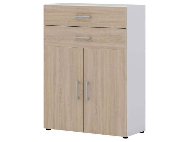 Aktenschrank >Hamburg III< in Sonoma-Eiche - 80x107,2x33,5cm (BxHxT)
