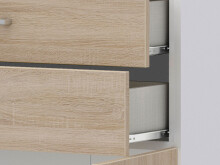 Aktenschrank >Hamburg III< in Sonoma-Eiche - 80x107,2x33,5cm (BxHxT)