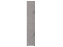 Aktenschrank >Hamburg IV< in Weiß - 40x212,5x33,5cm (BxHxT)