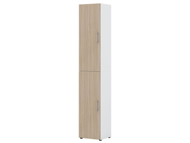 Aktenschrank >Hamburg IV< in Sonoma-Eiche - 40x212,5x33,5cm (BxHxT)