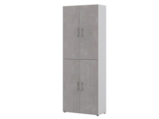 Aktenschrank >Hamburg V< in Weiß - 80x212,5x33,5cm (BxHxT)