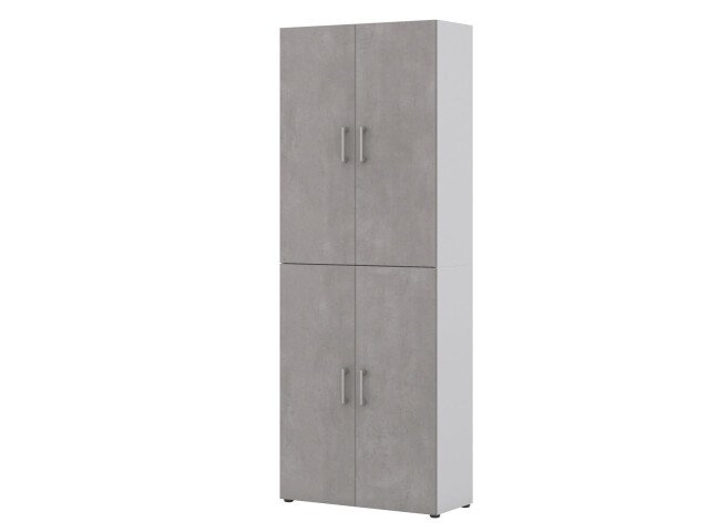 Aktenschrank >Hamburg V< in Weiß - 80x212,5x33,5cm (BxHxT)