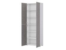 Aktenschrank >Hamburg V< in Weiß - 80x212,5x33,5cm (BxHxT)