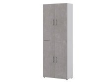 Aktenschrank >Hamburg V< in Weiß - 80x212,5x33,5cm (BxHxT)
