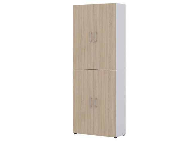Aktenschrank >Hamburg V< in Sonoma-Eiche - 80x212,5x33,5cm (BxHxT)