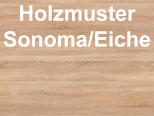 Aktenschrank >Hamburg V< in Sonoma-Eiche - 80x212,5x33,5cm (BxHxT)