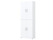 Aktenschrank >Hamburg V< in Weiß - 80x212,5x33,5cm (BxHxT)
