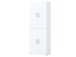 Aktenschrank >Hamburg V< in Weiß - 80x212,5x33,5cm (BxHxT)