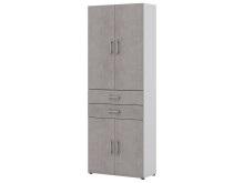 Aktenschrank >Hamburg VI< in Weiß - 80x212,5x33,5cm (BxHxT)