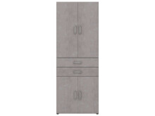 Aktenschrank >Hamburg VI< in Weiß - 80x212,5x33,5cm (BxHxT)