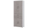 Aktenschrank >Hamburg VI< in Weiß - 80x212,5x33,5cm (BxHxT)
